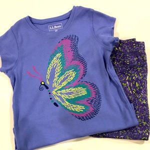 LL Bean Shirt and Skirt Set